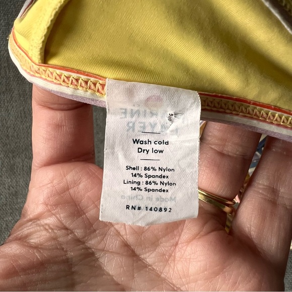 Marine Layer Havana Bikini Top + Bottom Rainbow Striped Halter - Picture 6 of 8